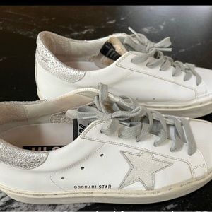 Golden goose Hi Star sneakers size 39 white silver